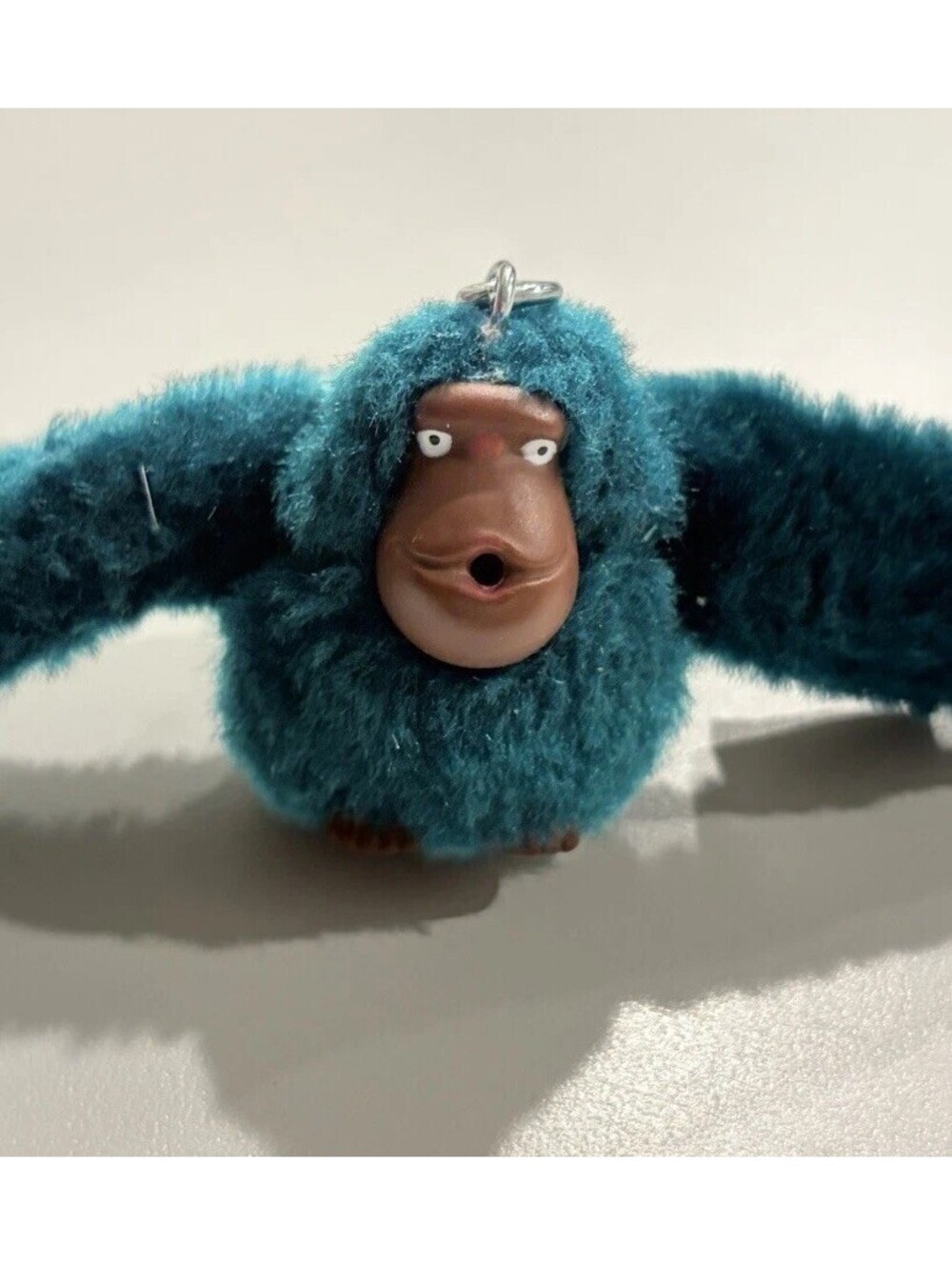 Kipling Koo Teal Monkey Gorilla Keychain New Backpack Accessory Plush Gift Tag